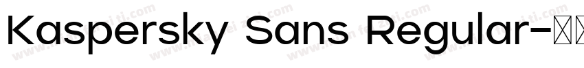 Kaspersky Sans Regular字体转换